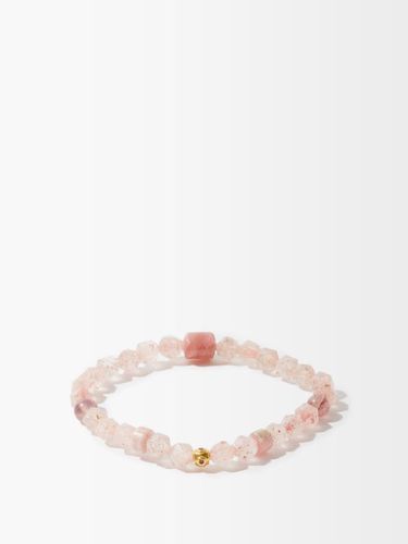 Bracelet en or 18 carats à quartz fraise et rubis - Musa by Bobbie - Modalova