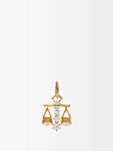 Charm zodiaque en or 18 carats et diamants Libra - Jade Trau - Modalova