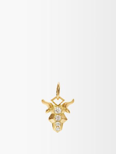 Charm zodiaque en or et diamants Capricorn - Jade Trau - Modalova