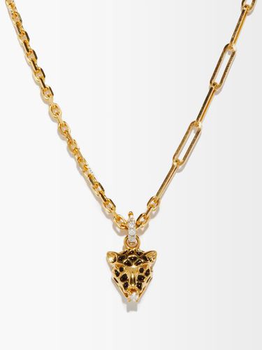 Collier léopard en or 18 carats et diamants - Yvonne Leon - Modalova