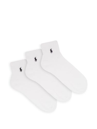 Ensemble de trois paires de chaussettes à logo - Polo Ralph Lauren - Modalova