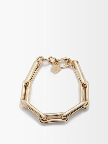 Bracelet en or à maillons carrés oversize - Lauren Rubinski - Modalova