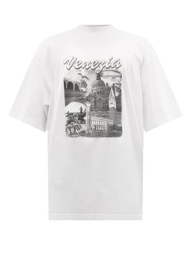 T-shirt en jersey de coton à imprimé Venezia - Balenciaga - Modalova