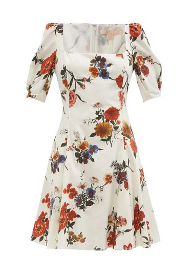 Robe courte en coton à imprimé floral Temple - Brock Collection - Modalova