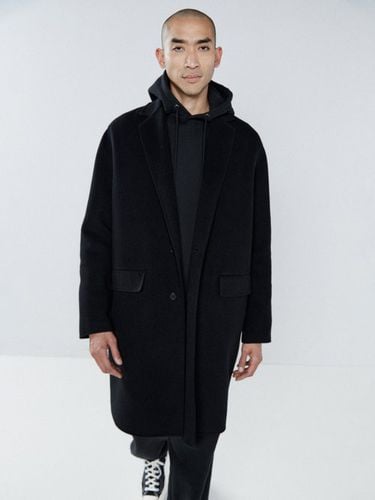 Manteau en laine vierge à boutonnage simple - Raey - Modalova