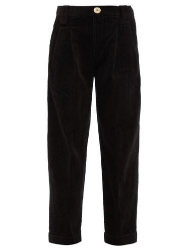 Pantalon droit en velours côtelé de coton mélangé - Ganni - Modalova