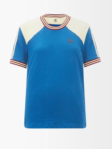 T-shirt en coton à empiècements et logo brodé - Adidas X Wales Bonner - Modalova