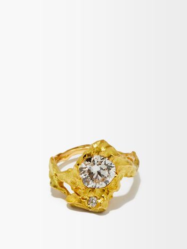 Bague en or 18 carats et diamants Sun - Elhanati - Modalova