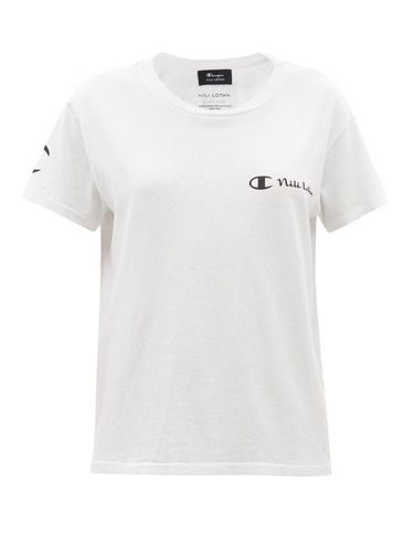 T-shirt en jersey de coton à imprimé logo - Nili Lotan x Champion - Modalova