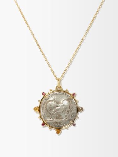 Collier en or 18 carats, citrines et rubis Roma - Dubini - Modalova