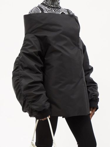 Manteau en gabardine à épaules dénudées - Prada - Modalova