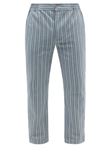 Pantalon de pyjama en coton rayé à chevrons - P. Le Moult - Modalova