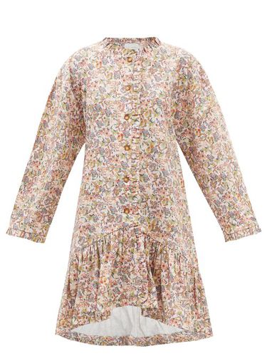 Robe-chemise courte en coton à motif floral - Kika Vargas - Modalova
