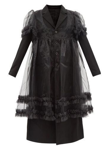 Manteau et robe en tulle et laine mélangée Hybrid - Noir Kei Ninomiya - Modalova