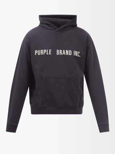 Sweat-shirt à capuche en jersey de coton à logo - Purple Brand - Modalova