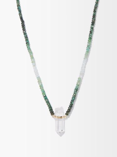Collier en or 14 carats, émeraude et perles - Jia Jia - Modalova