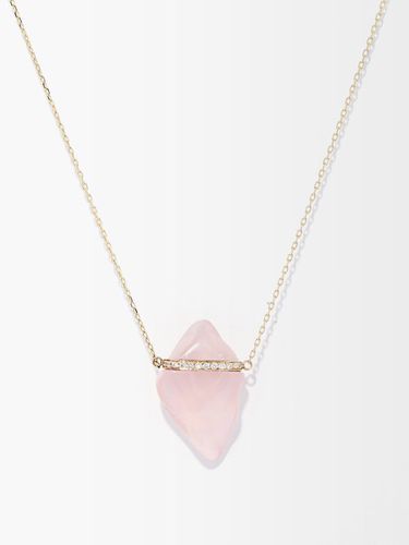Collier en or 14 carats, diamants et quartz rose - Jia Jia - Modalova