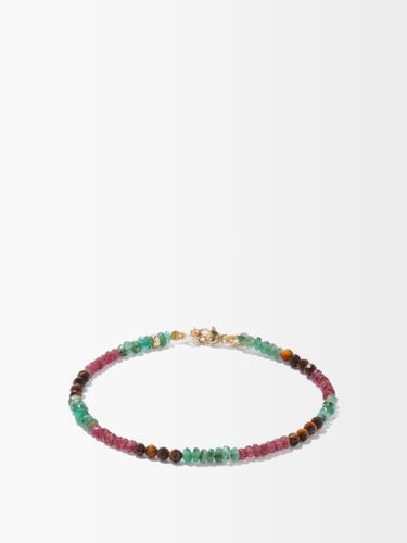 Bracelet en or 14 carats, émeraude et rubis - Jia Jia - Modalova
