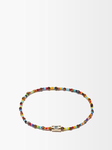 Bracelet en perles, or, cristal et ail de tigre - Luis Morais - Modalova