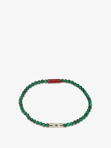 Bracelet en perles, or 14 carats et malachite - Luis Morais - Modalova