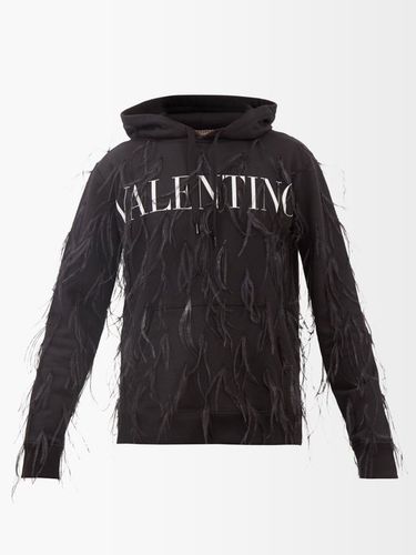 Sweat-shirt à capuche et imprimé logo et plumes - Valentino - Modalova