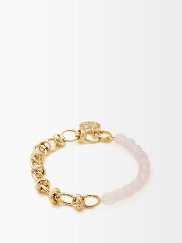 Bracelet de cheville en plaqué or et quartz Ayla - By Alona - Modalova
