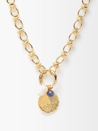 Collier en plaqué or, perles et saphirs Sky - By Alona - Modalova