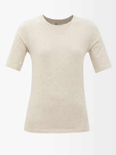 T-shirt en jersey de coton chiné - Totême - Modalova