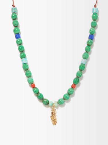 Collier en or 14 carats et perles en chrysoprase - Musa by Bobbie - Modalova