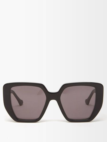 Lunettes de soleil carrées oversize à logo GG - Gucci Eyewear - Modalova