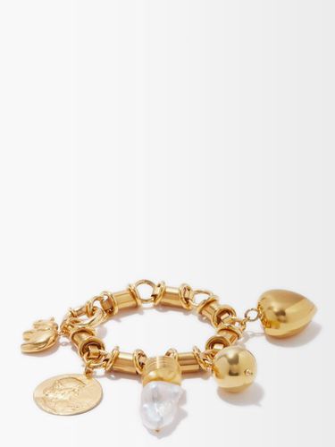Bracelet en plaqué or à charms et perles - Timeless Pearly - Modalova
