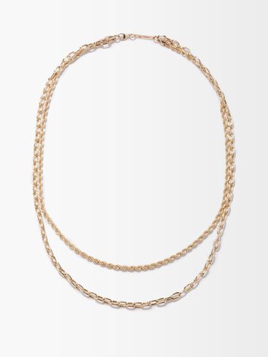Collier chaîne spirale et maillons en or 14 carats - Zoë Chicco - Modalova