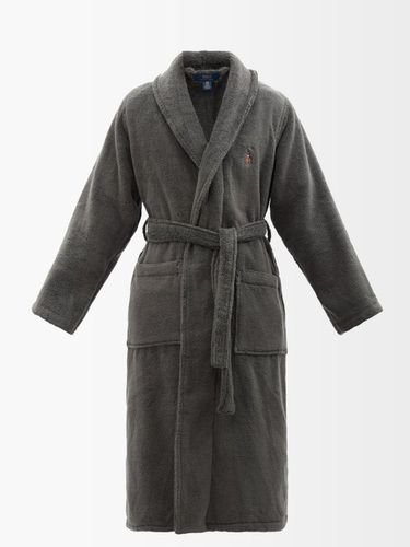 Robe de chambre en coton éponge à logo brodé - Polo Ralph Lauren - Modalova