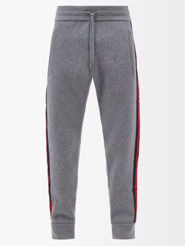 Pantalon de jogging en laine à bandes Web - Gucci - Modalova