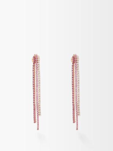 Boucles d'oreilles or rose et rubis Triple Thread - Shay - Modalova