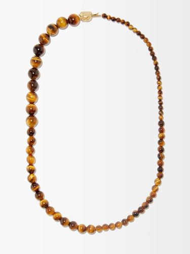 Collier perles plaqué or 14 carats et ail de tigre - Completedworks - Modalova