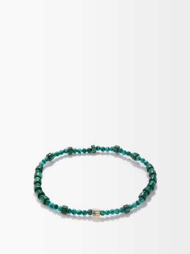 Bracelet à perles en or 14 carats et malachite - Luis Morais - Modalova
