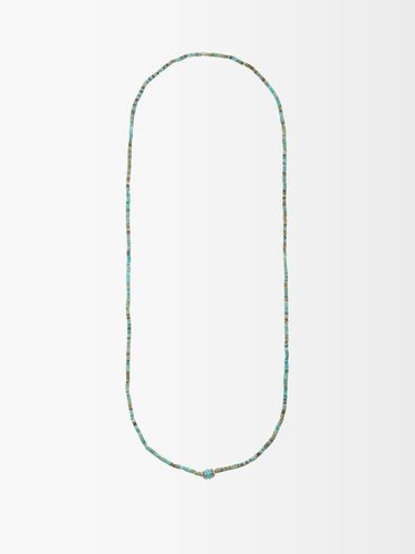 Collier à perles en or 14 carats et turquoise - Luis Morais - Modalova