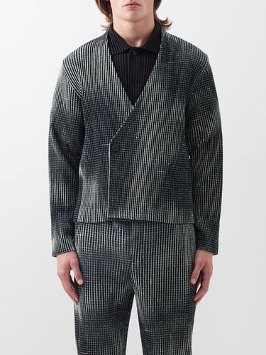 Veste plissée technique à motif en jacquard - Homme Plissé Issey Miyake - Modalova