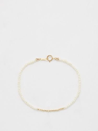 Bracelet de cheville en perles et or 14 carats - Mizuki - Modalova