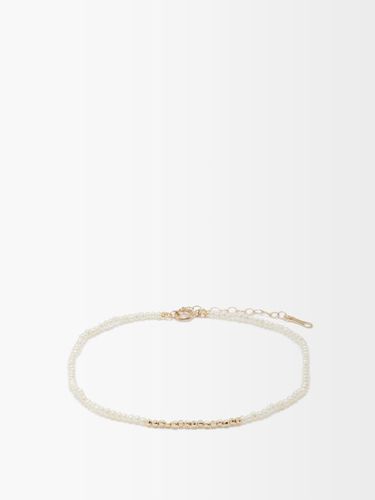 Bracelet de cheville en perles et or 14 carats - Mizuki - Modalova