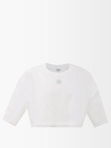 Sweat-shirt raccourci en jersey brodé Anagramme - Loewe - Modalova