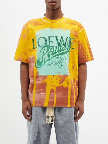 T-shirt en coton mélangé imprimé palmier et logo - Loewe Paula's Ibiza - Modalova