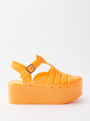 Sandales à plateforme en caoutchouc à logo estampé - Loewe Paula's Ibiza - Modalova