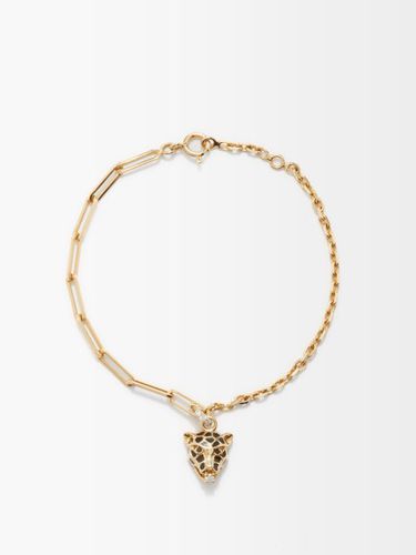 Bracelet or 18 carats, spinelle à diamants Leopard - Yvonne Leon - Modalova