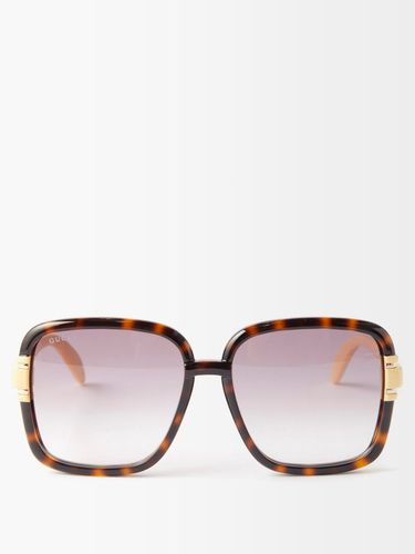 Lunettes de soleil carrées oversize en acétate - Gucci Eyewear - Modalova