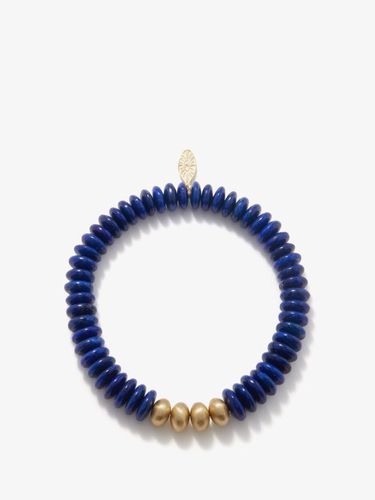 Bracelet à perles en or 14 carats et lapis - Jacquie Aiche - Modalova