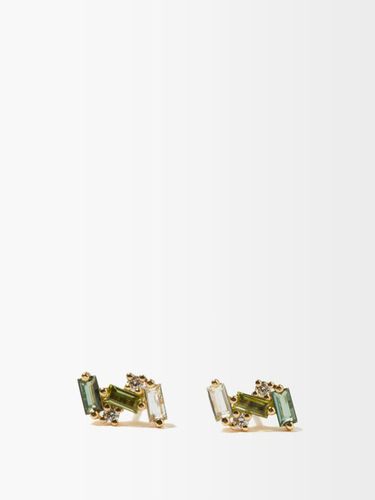 Boucles d'oreilles en or 14 carats et diamants - Suzanne Kalan - Modalova