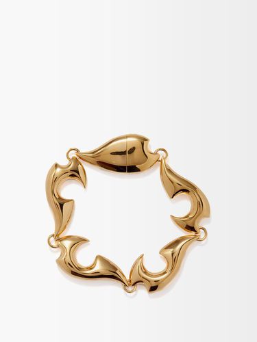 Bracelet en argent sterling plaqué or Jagged - Bottega Veneta - Modalova
