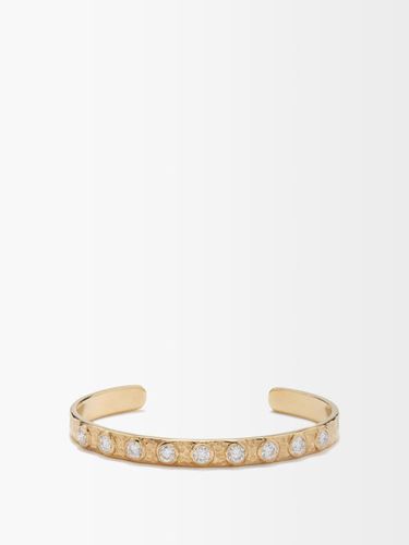 Bracelet jonc en or 18 carats et diamant Sanded - Octavia Elizabeth - Modalova